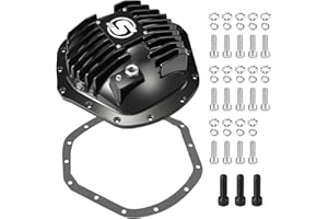 SPBREW Rear Differential Cover, Compatible for AAM 11.5" 14-Bolt 2001-2019 Chevy/GMC, 2003-2018 RAM, Dodge Ram, with Cooling Fins & Leakproof Gasket for Reliable Performance