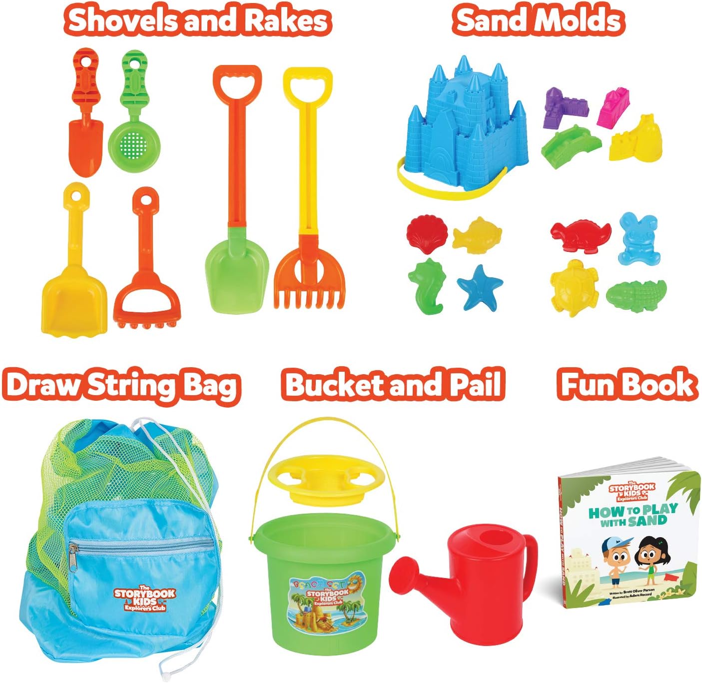 23Piece Sandbox Toys Set for Toddlers Molds The STORYBOOK KIDS