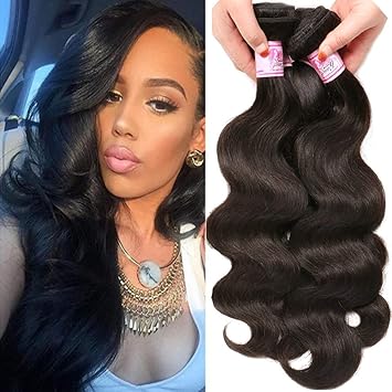 Amazon Com Beauty Forever Indian Body Wave Hair 3 Bundles Hair