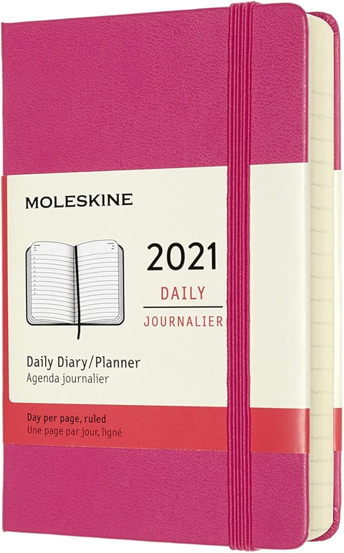 Moleskine 12Month Daily Planner 2021, Daily Diary 2021, Hard Cover and