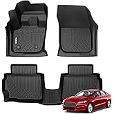 Wailtnb-All Weather Floor Mats for Ford Fusion 2013-2016 & Lincoln MKZ 2013-2016 Custom Fit Ford Fusion 2013-2016 Waterproof Durable Accessories for Lincoln MKZ