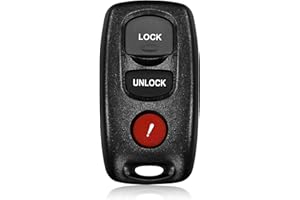 Keylessbest Key Fob Remote Replacement for 2006 2007 2008 Mazda 3 6 3 Buttons 313.8MHz KPU41846,Black
