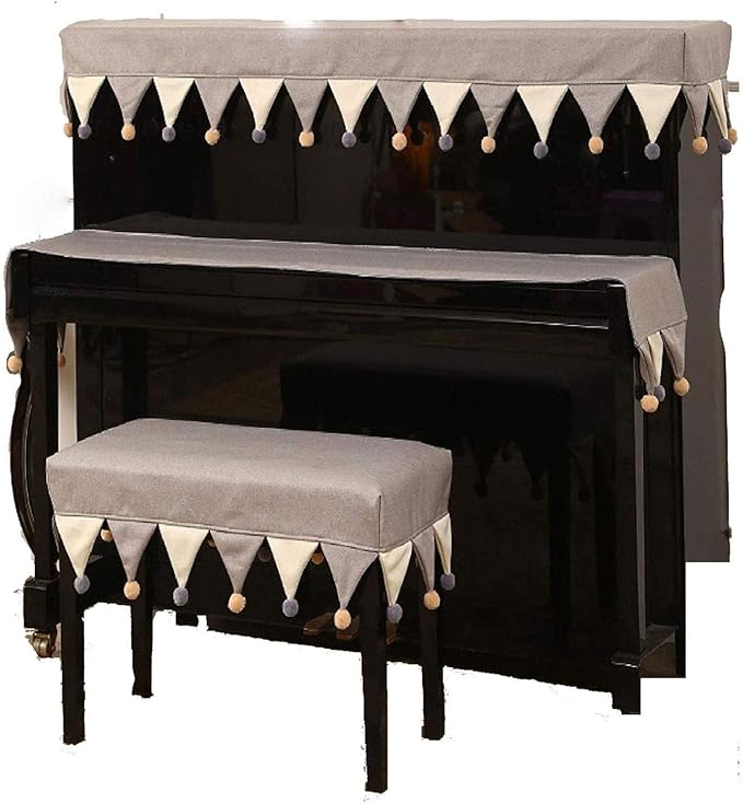 Modern Simple Light Luxury Piano Cover DustProof Half Cover, Upright