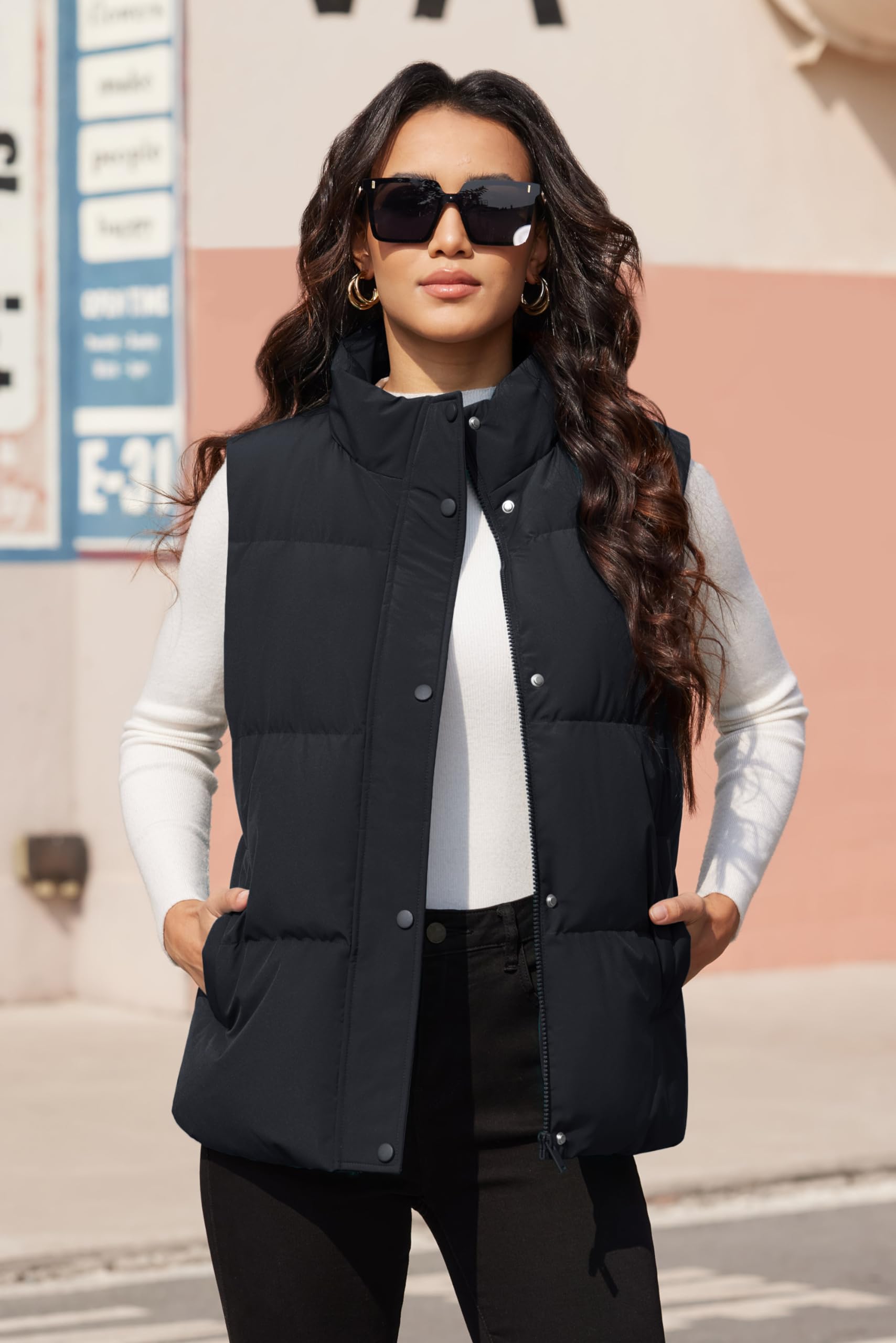 Black Puffer Vest