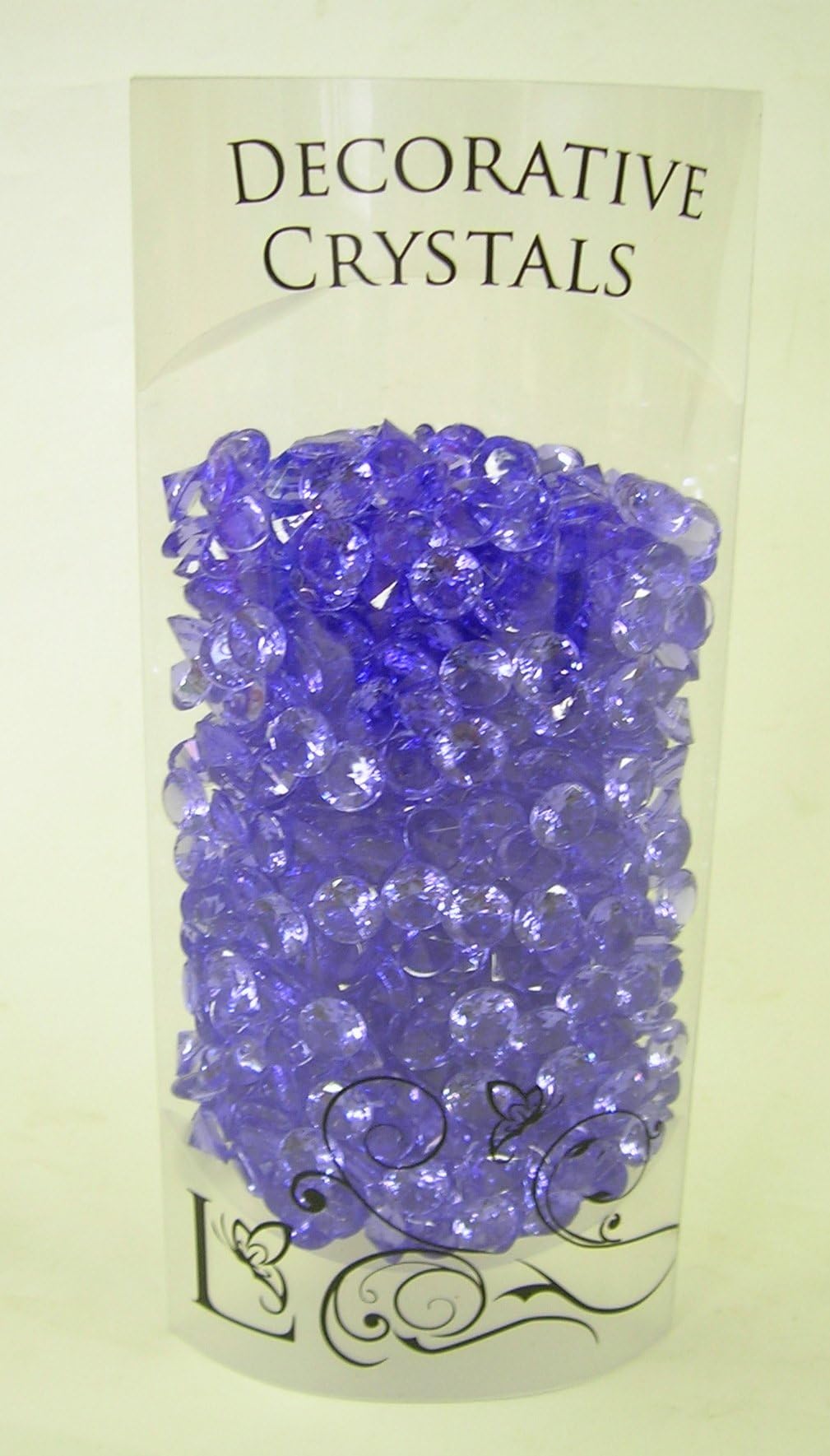 Lotus ImportsAcrylic Decorative Diamond Crystals- Purple- 1cm