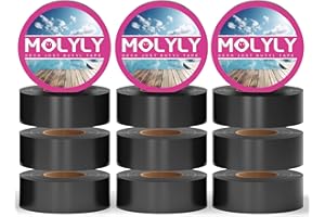 MOLYLY 1-5/8" x 50' Butyl Tape - 12pack Deck Joist Tape, Weather Resistant, Waterproof, and Durable - Ideal Butyl Deck Tape with Spuer Adhesion, Protecting Deck, Extend Deck Life