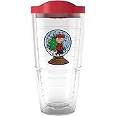 Tervis Peanuts - Charlie Brown Snoopy Christmas Snowglobe Made in USA Double Walled Insulated Tumbler Travel Cup Keeps Drinks Cold & Hot, 24oz, Classic