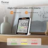 Temtop CO2 Monitor Bluetooth Thermo-Hygrometer Indoor Air Quality Monitor view 4