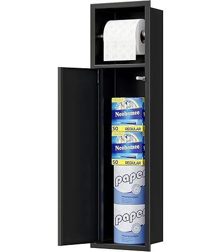 Amazon.com: hansgrohe XtraStoris Rock Recessed Toilet Brush Holder