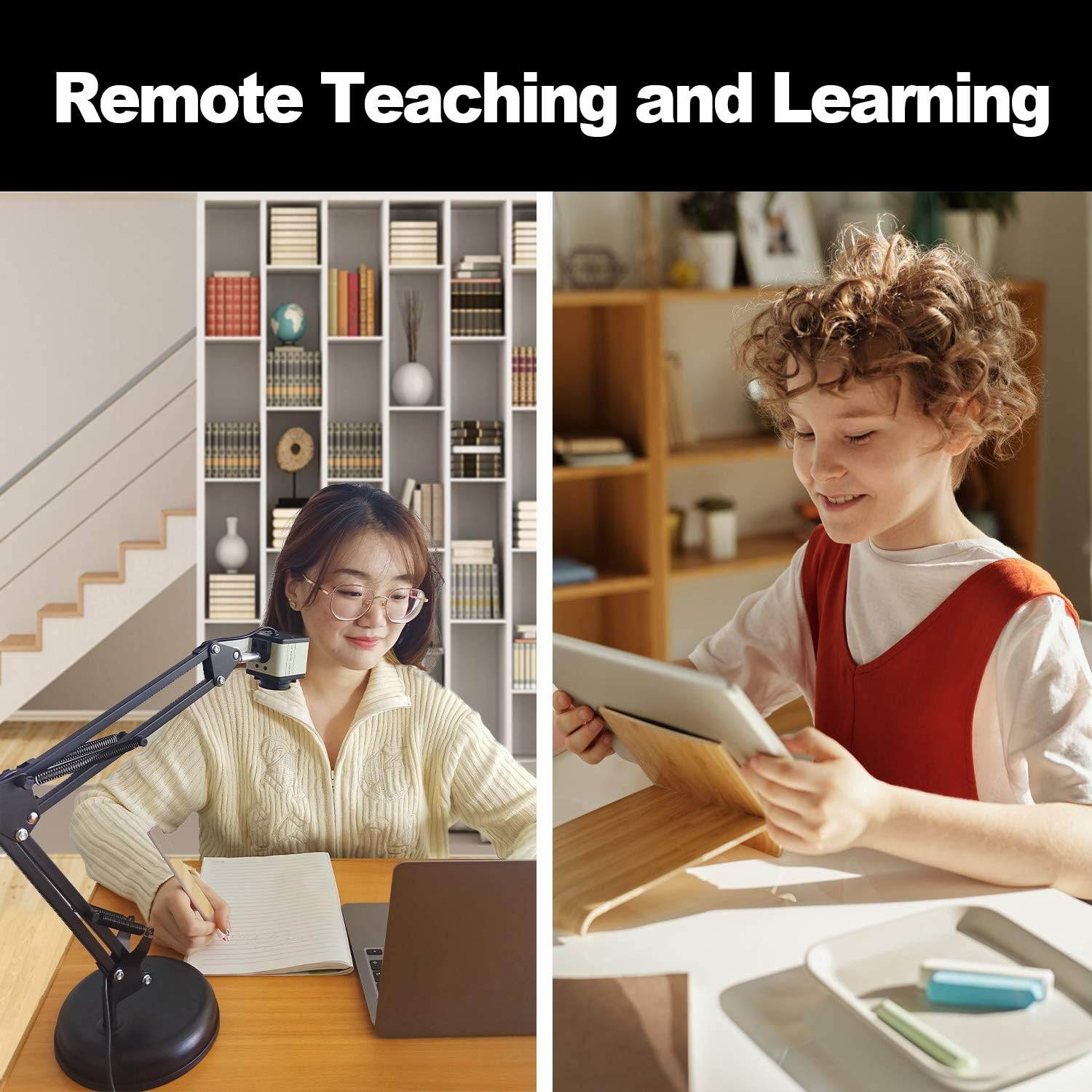 ANSAUCT Document Camera for Teachers, 8 MP Auto Focus USB Document Camera for Distance Education Teaching Web Conferencing Remote Learning, Doc Camera for Laptop Windows Mac OS Chromebook Compatible : Electronics