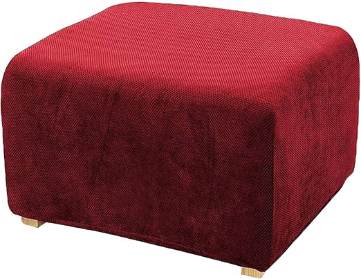 CLGTY Funda Otomana Elástica Rectangular Funda para Taburete Plegable