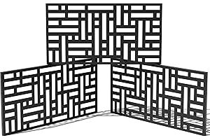 Veradek Outdoor Privacy Screen Series - Block Privacy Screen Panel (65% Privacy) | Made from Durable Weather-Resistant Plasti