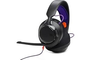 JBL Quantum 250 - Wired multiplatform Gaming Headset, 50mm Carbon Dynamic Drivers for Rich JBL Quantum Spatial Sound, Cardioi