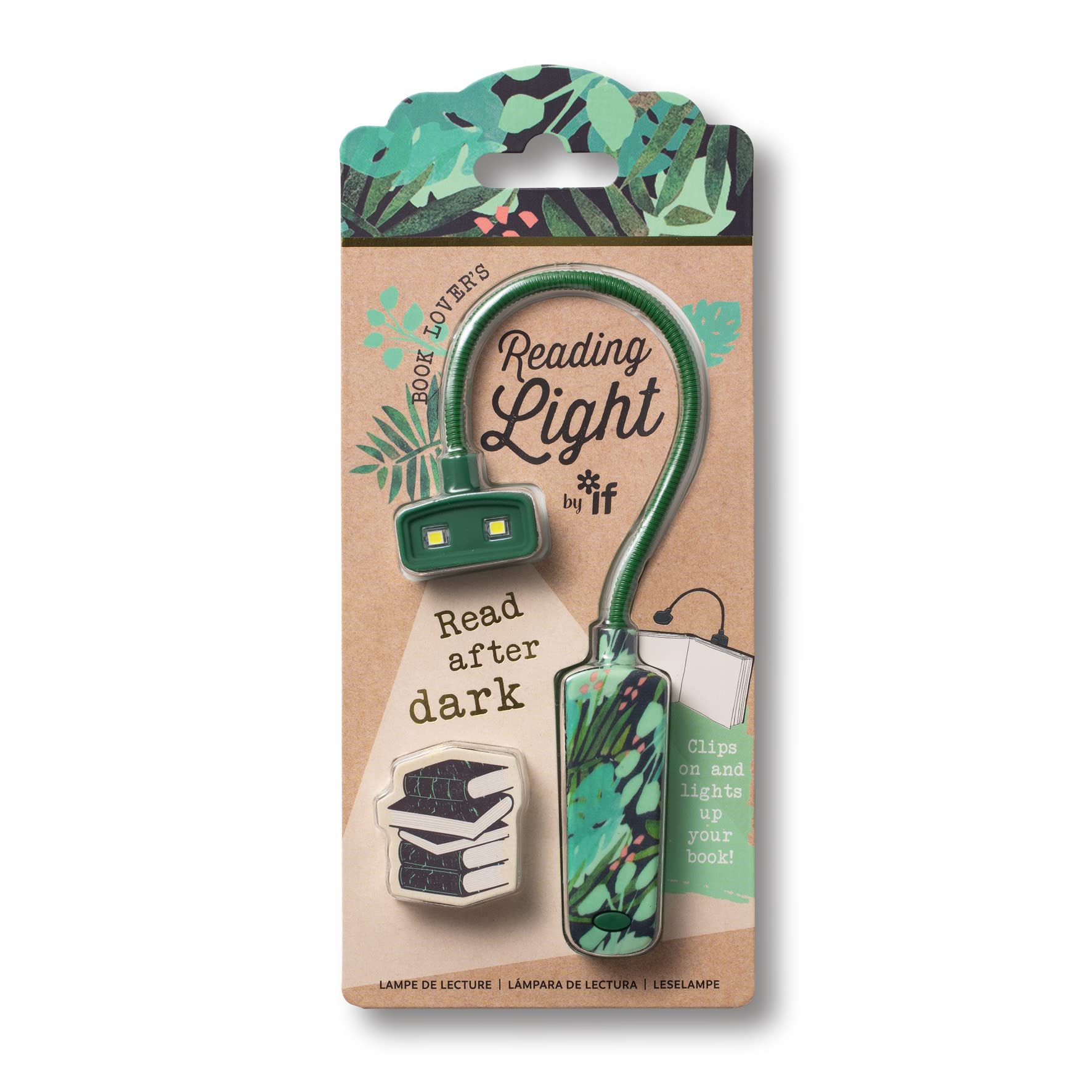 IF Book Lover's Reading Light - Botanical, Green
