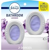 Febreze Small Spaces Air Freshener, Odor-Fighting, Plug-In Alternative, Air Fresheners for Home and Bathroom and Kitchen, Closet Air Fresheners, Light Lavender Scent, 2 Count