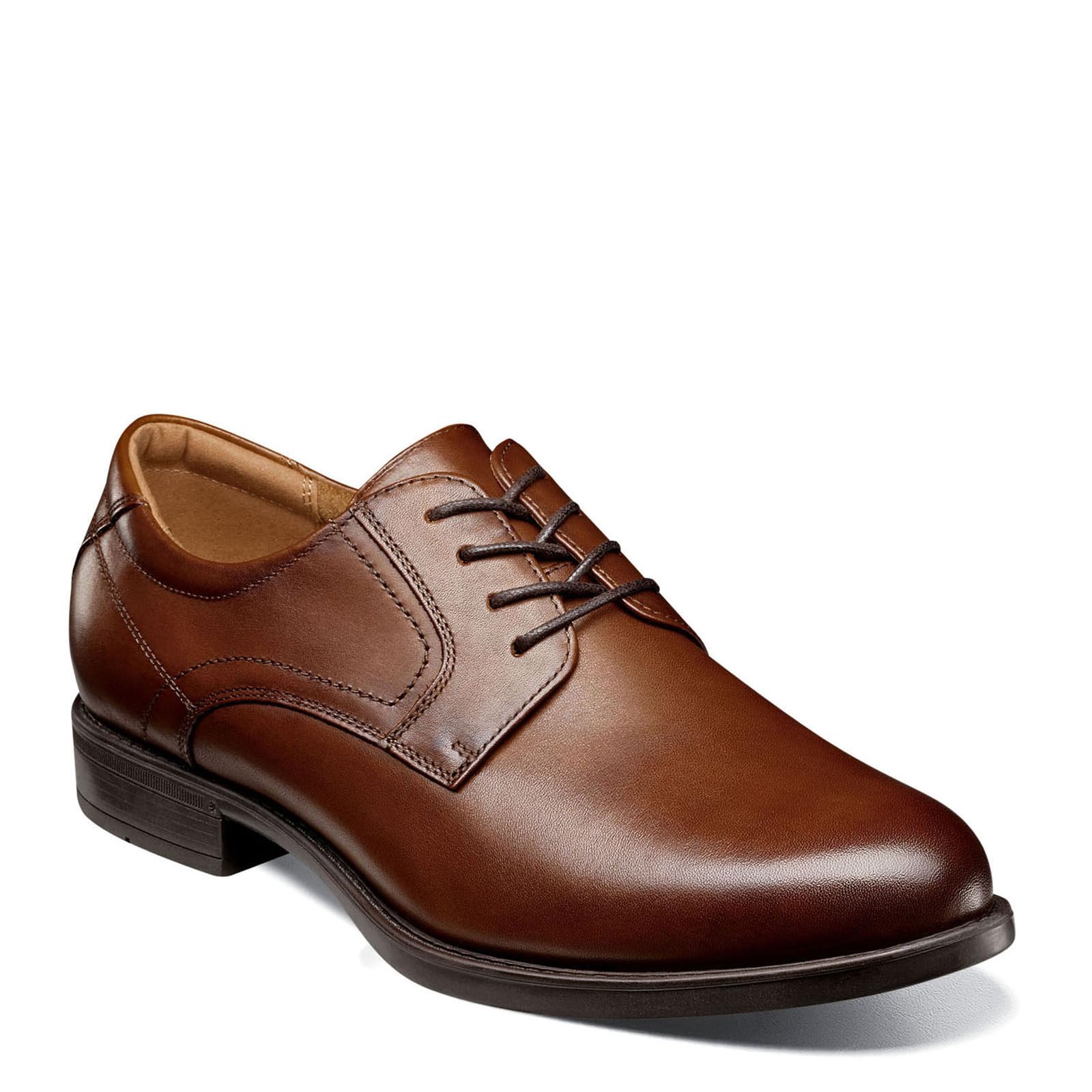 Florsheim mens Medfield Plain Toe Oxford Dress Shoe, Cognac, 7.5 US