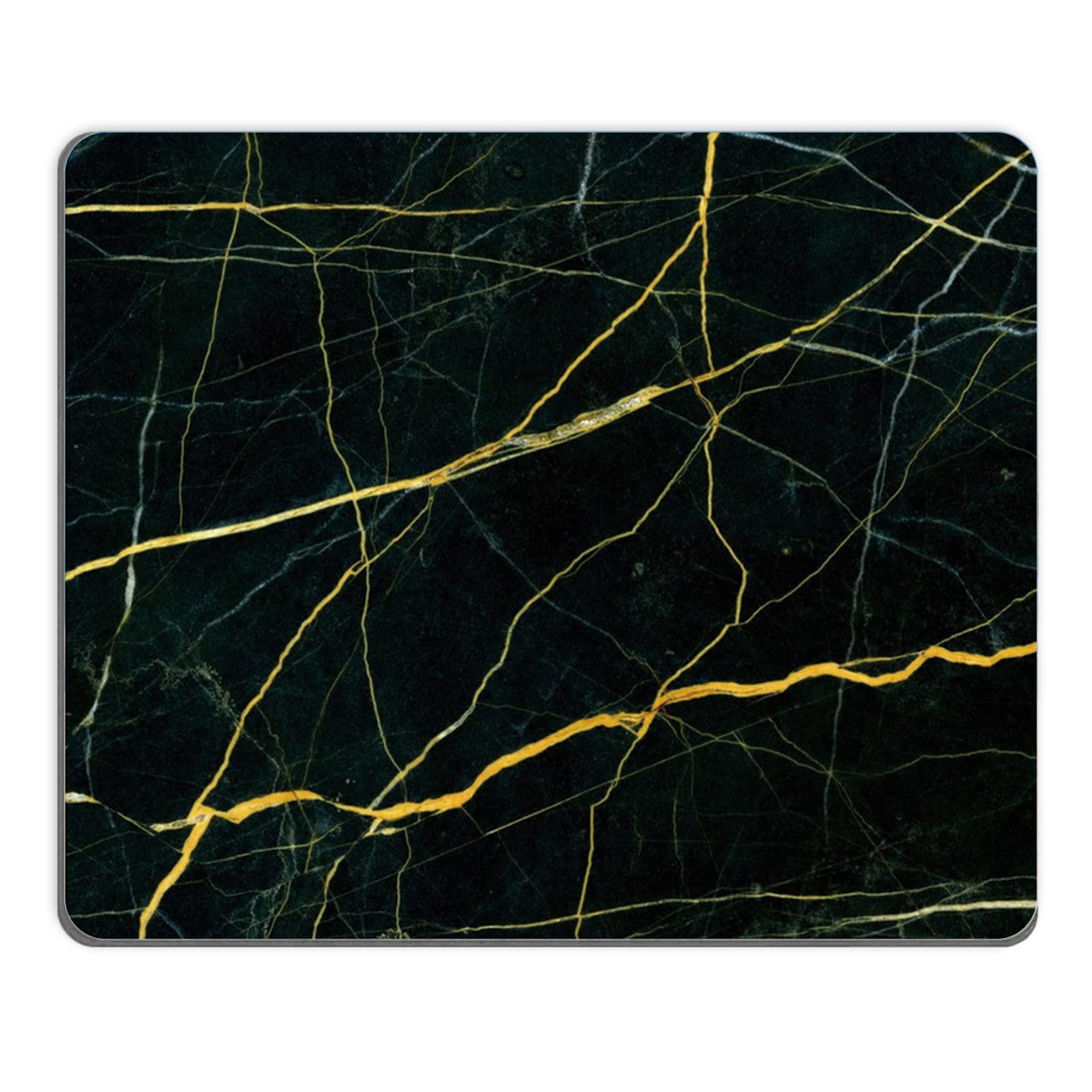 Photo 1 of Mouse Pad, Square Mousepad, Personalized Premium-Textured, Non-Slip Rubber Base Mouse Mat, Waterproof Gaming Mouse Pad for Wireless Mouse, Computers, Laptop, Office, Home (Black Luxury Marble)