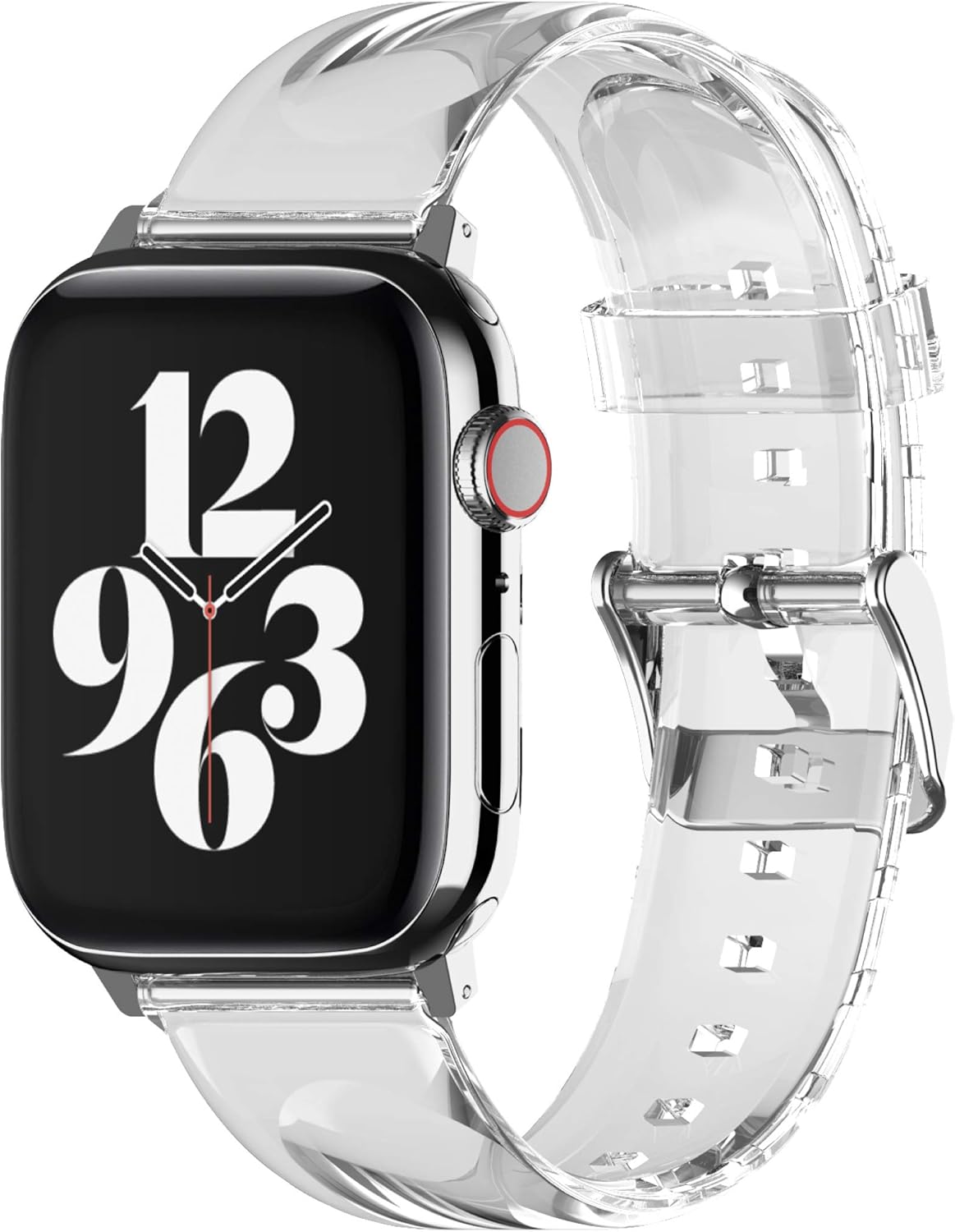 elago Clear Band Compatible with Apple Watch Band 38mm 40mm 42mm 44mm, compatible with iwatch Series 6/SE/5/4/3/2/1 – Transparent Protective Band, Watch Strap Connector Included