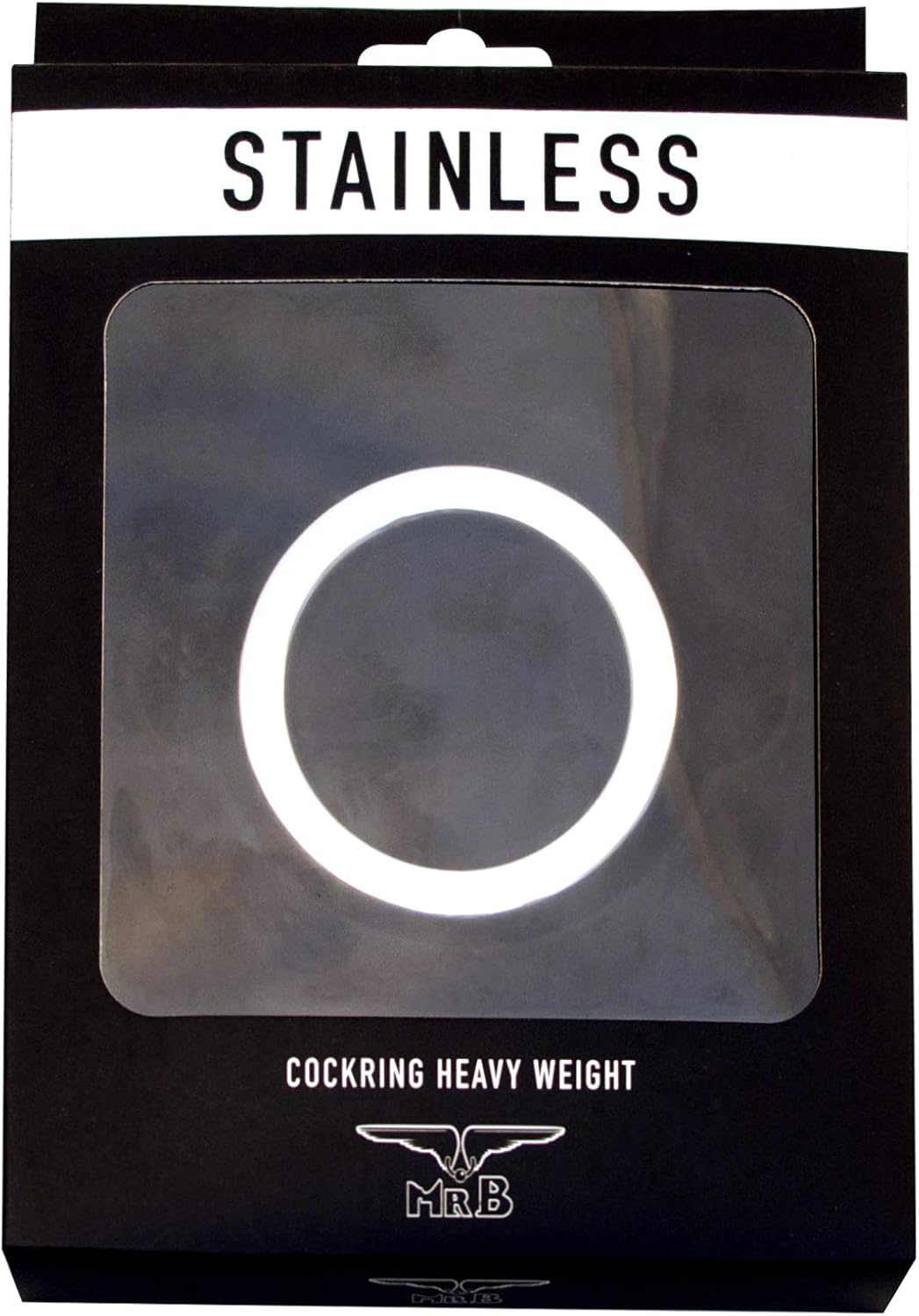 Mister B Heavy Stainless Steel Cock Ring, 45 mm - Image 3