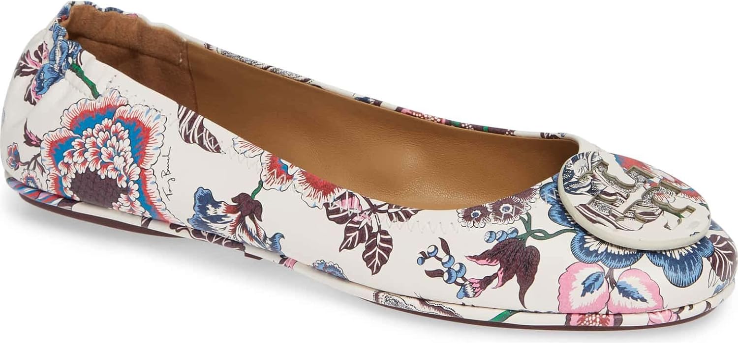 tory burch minnie travel ballet with logo