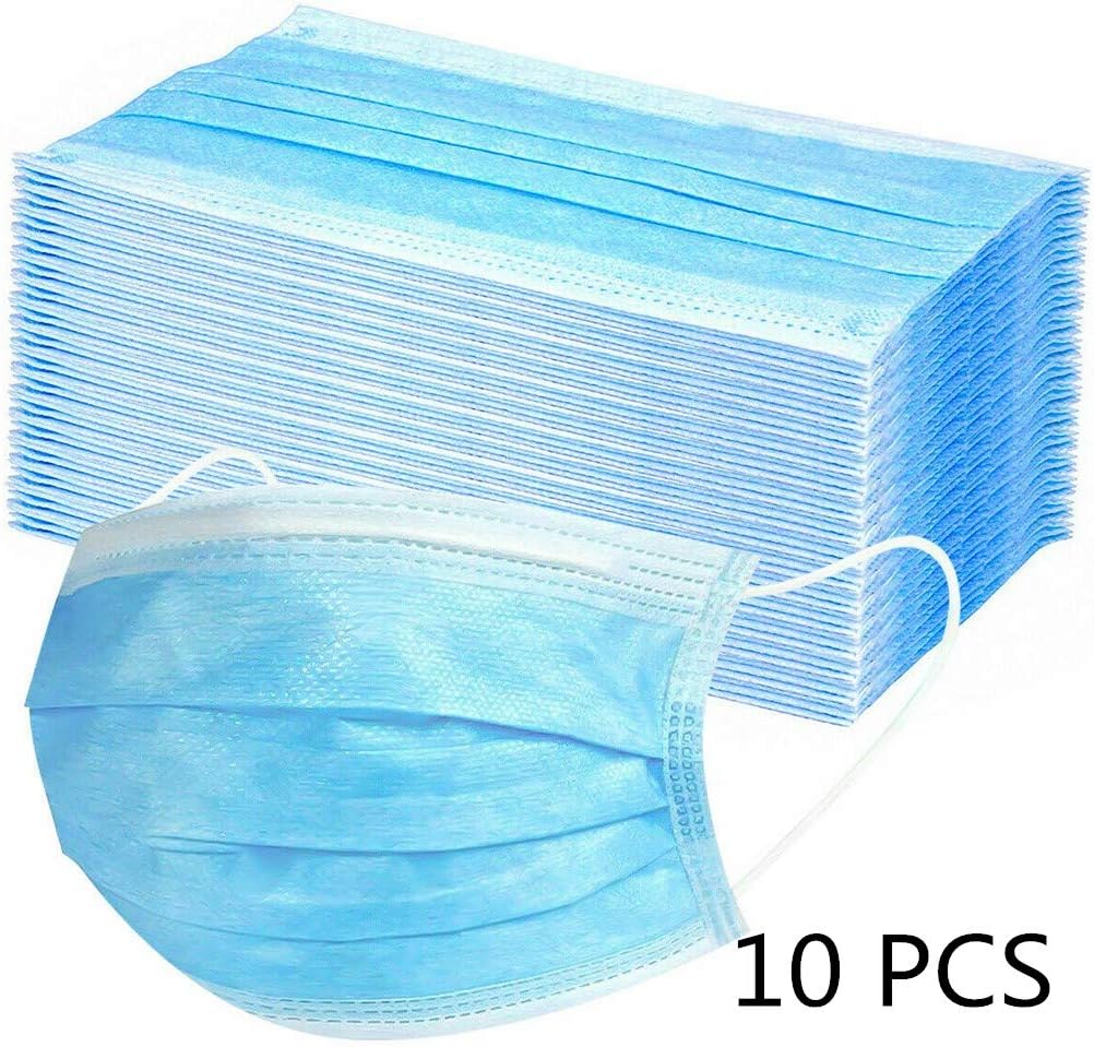 Disposable 3-Layers Face Protection Supplies with Earloop Breathable Anti-Pollution Dust Protection Anti-Saliva Supplies Cover Face Tool 10-200 PCS