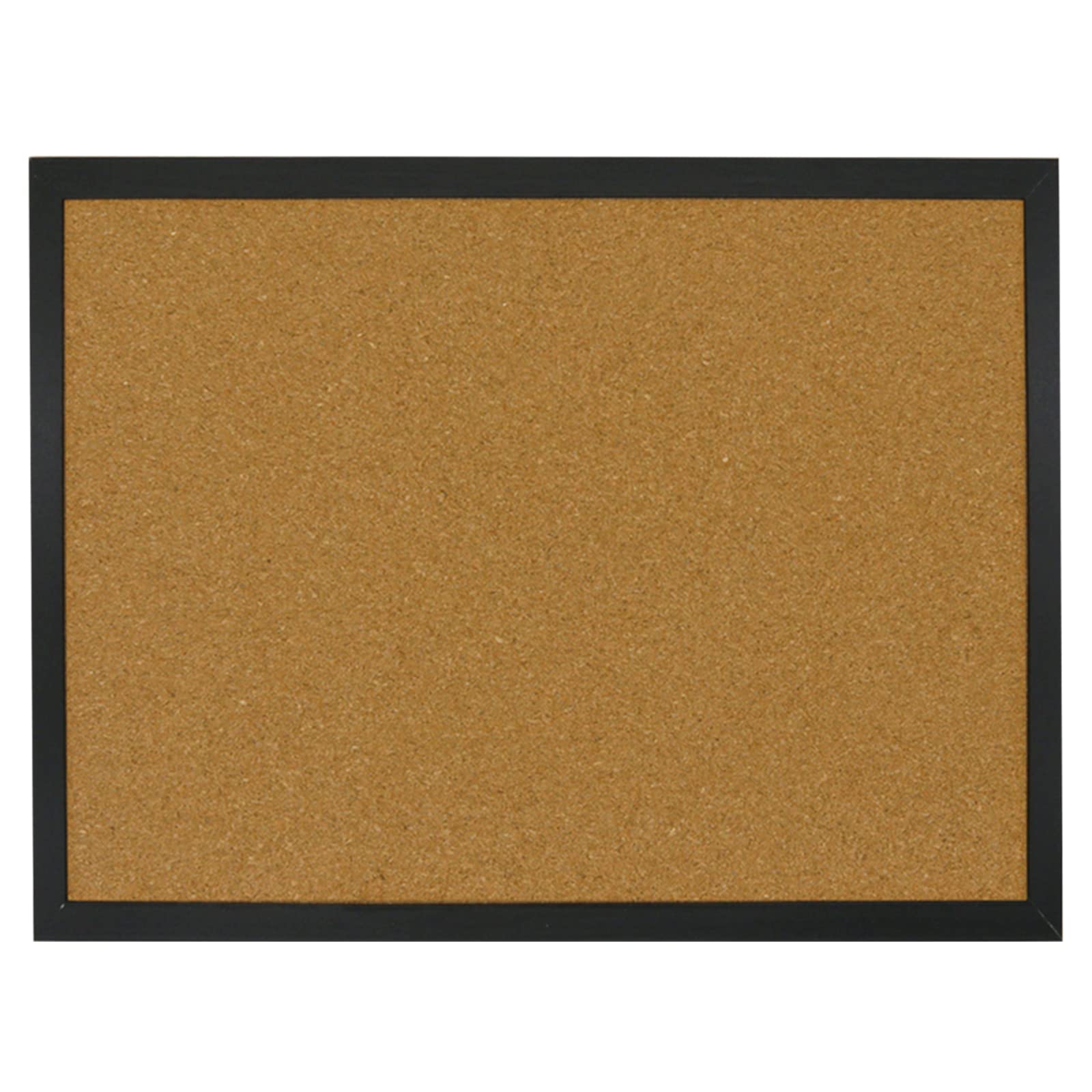 OWLKELA 40X30cm Black Frame Cork Board, Notice Pin Board, Memo Board, with 10 Pushpins and Hanging Rings Vision Board, Bulletin Board for Office, Classroom or Home Classic Wooden Frame