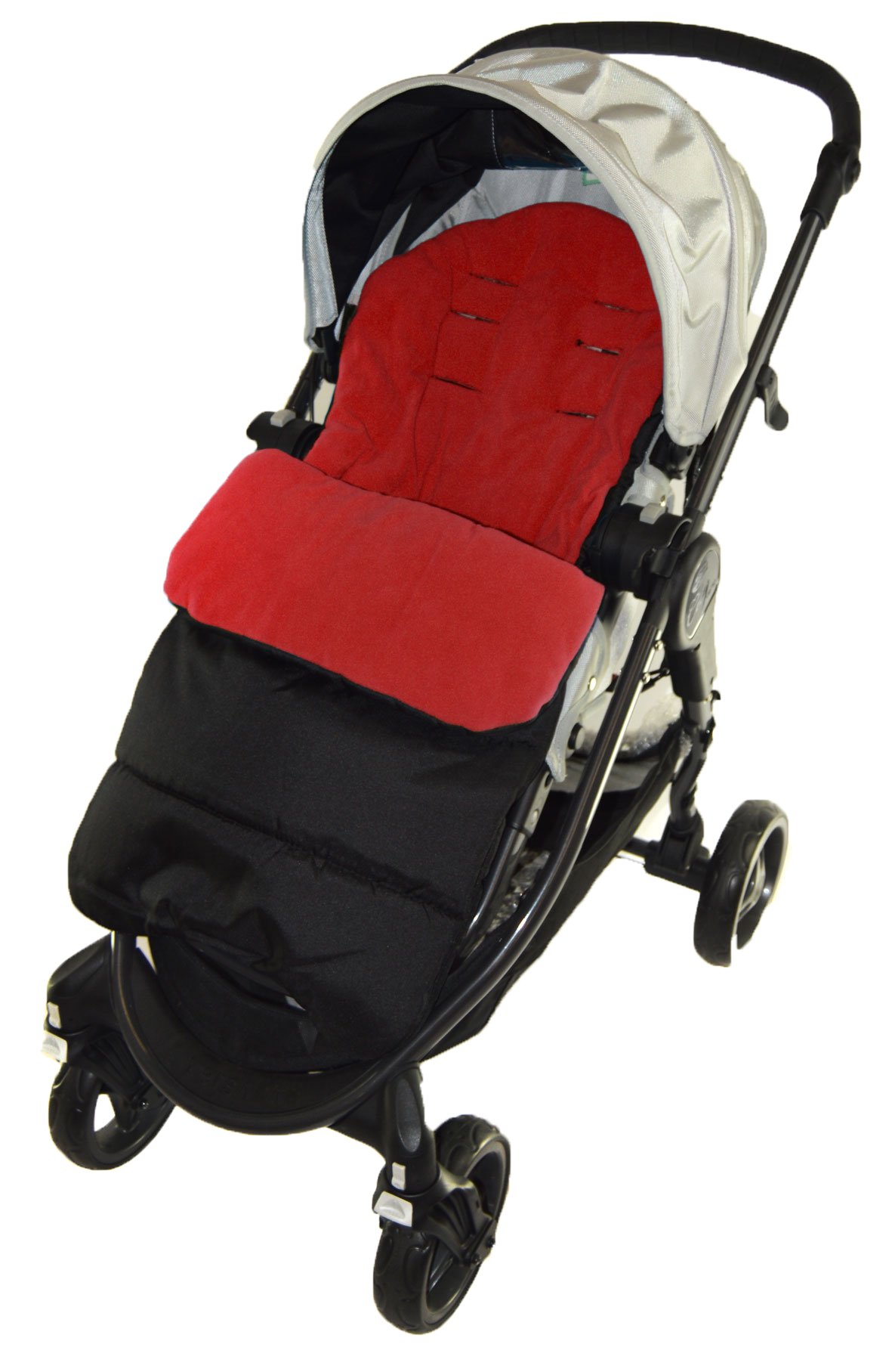 Footmuff/Cosy Toes Compatible with Venicci Vento Pushchair Fire Red