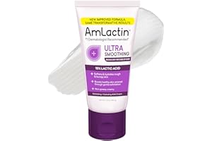 AmLactin Ultra Smoothing - Therapeutic Hand Cream for Dry Cracked Hands - No-Scrub Exfoliator and Moisturizer with 15% Lactic Acid AHA, 4.9 oz (Packaging May Vary)​