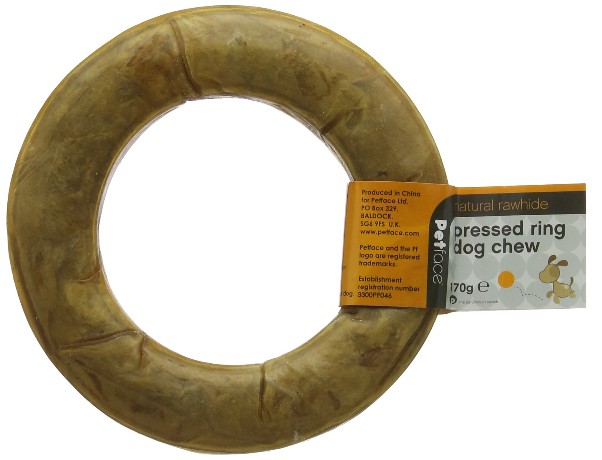 Petface Rawhide Pressed Ring (Pack of 6)