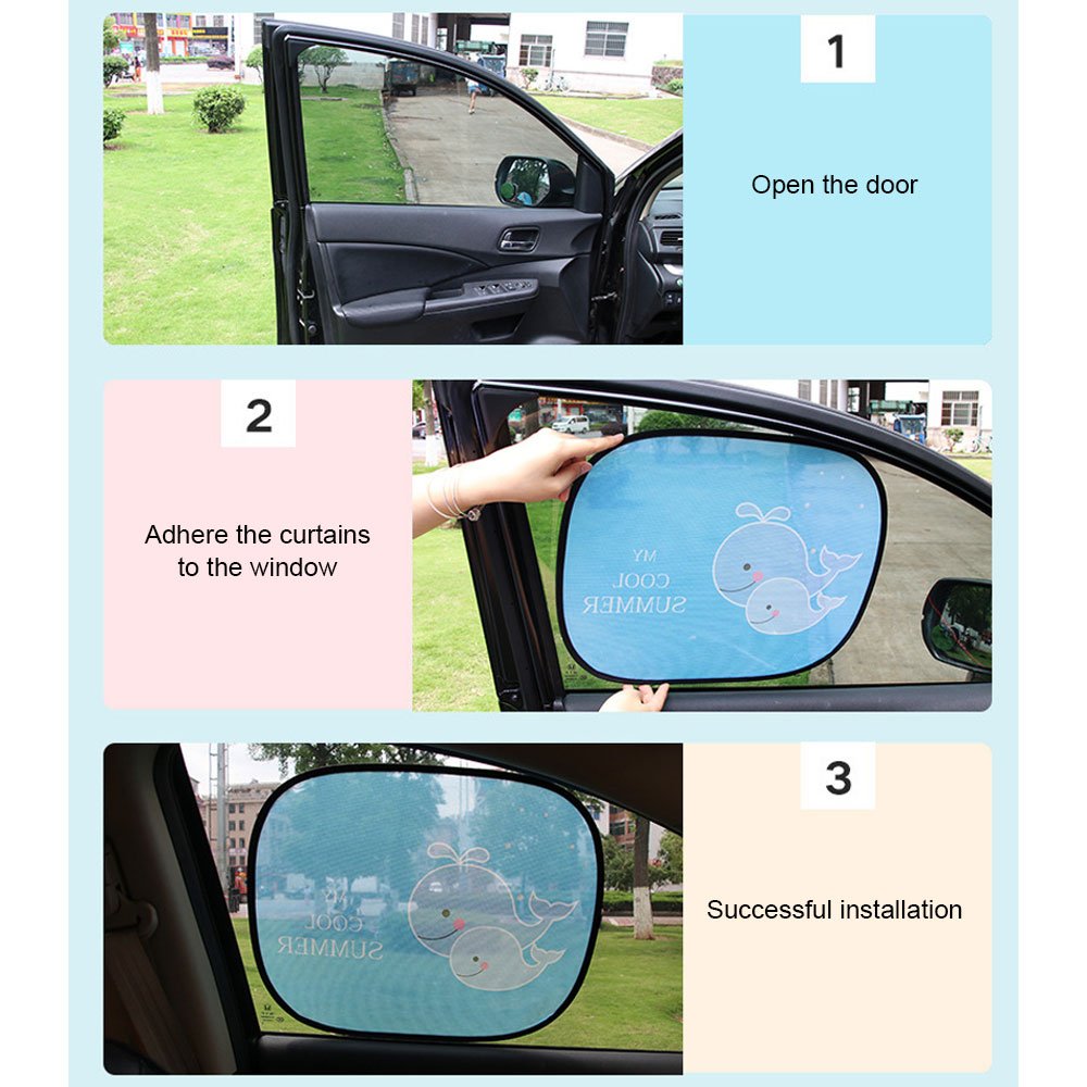 Aolvo Pare Soleil De Voiture Pour Bebe Enfant Fille Femme Lot De 2 Meilleure Fenetre De Voiture Abat Jour Pour Bebe Proteger Votre Bebe Enfant Bebe Enfant Familles Animaux De Compa Auto Et Moto Pare Soleils