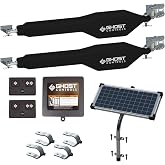 Ghost Controls TDS2XP Heavy-Duty Solar Dual Automatic Gate Opener Kit for Swing Gates Up to 20 Feet