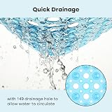 XIYUNTE Shower Mat Non Slip Anti Mould 53x53cm Clear Blue view 5