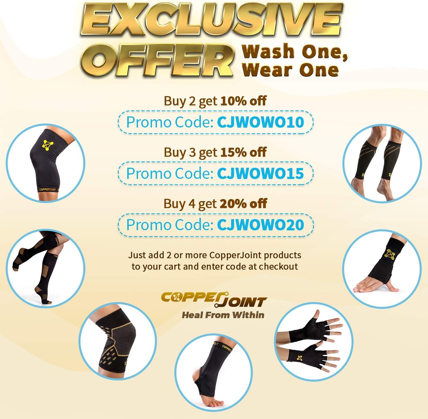 CopperJoint Long Compression Socks - Copper-Infused, Comfortable and Durable Design, Help Joint and Muscle Recovery: Clothing