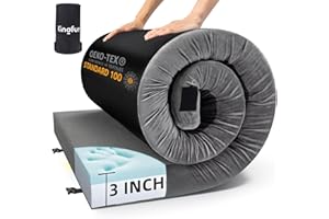 KINGFUN Sleeping Pad for Adults, Comfortable Thick Floor Sleeping Mats for Car Truck Tent with Removable Travel Bag