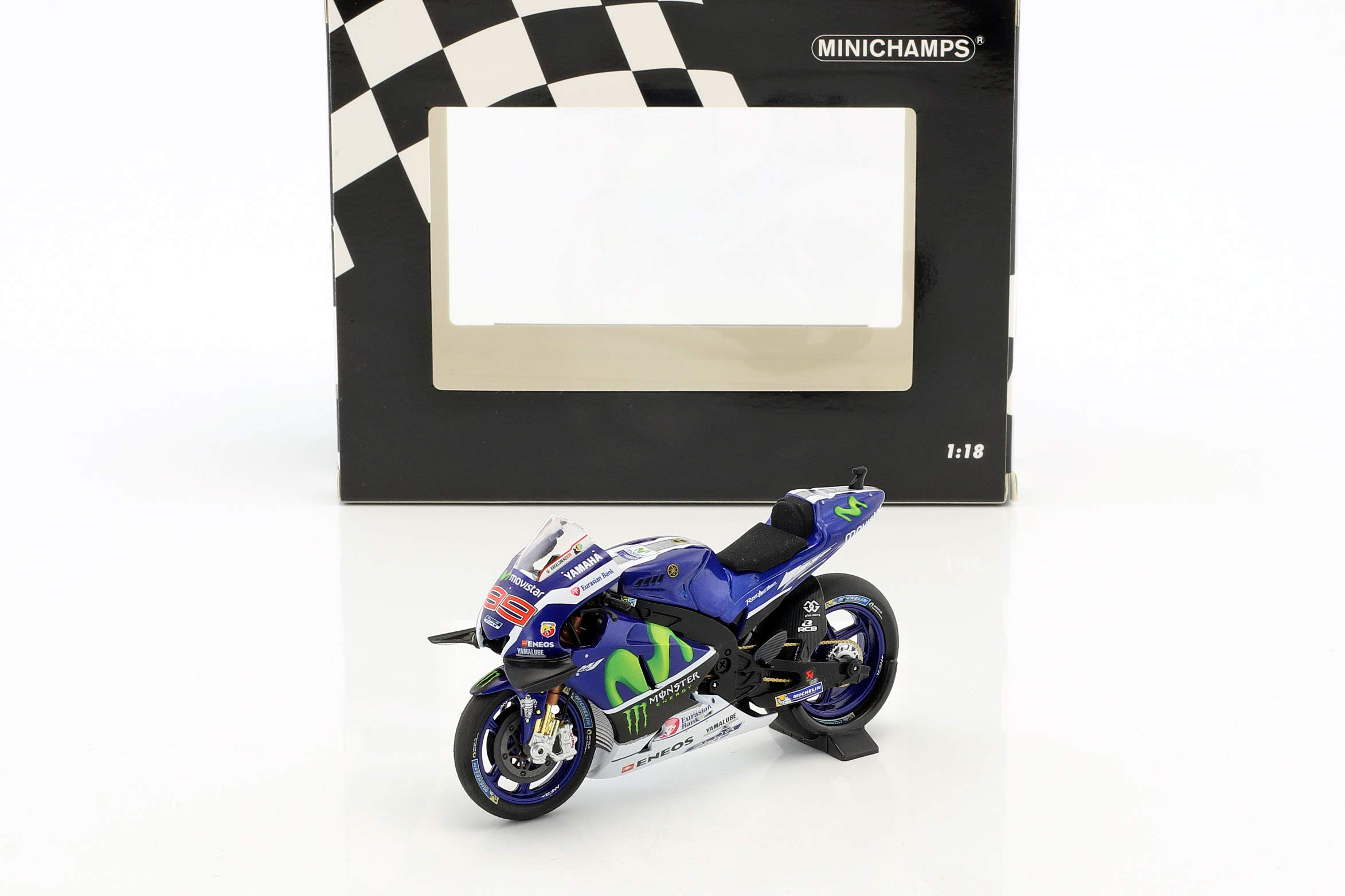 Minichamps 182163099 Yamaha YZR-M1 Movistar Jorge Lorenzo 2016 MotoGP 1:18