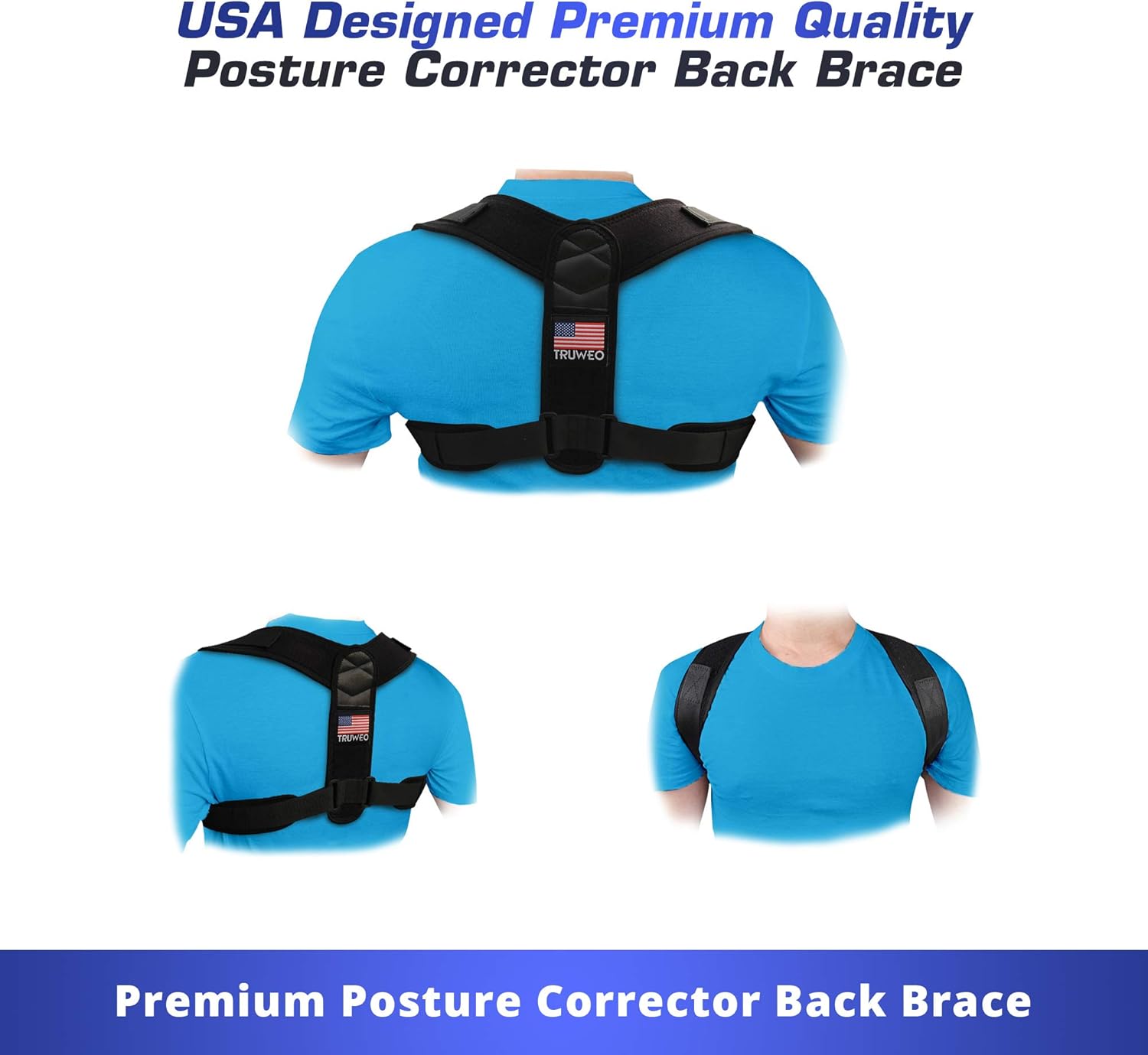 Posture Corrector For Men And Women - Adjustable Upper Back Brace For Clavicle To Support Neck, Back and Shoulder (Universal Fit, U.S. Design Patent): Health & Personal Care