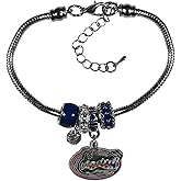 NCAA Siskiyou Sports Womens Florida Gators Euro Bead Bracelet One Size Team Color