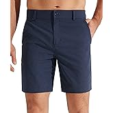 Libin Mens Golf Shorts 7"/9" Work Dress Shorts Casual Flat Front Hybrid Short Lightweight Quick Dry Water Resistant