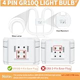 Liuyife GR10Q 4-Pin 28W CFL 20x20cm Warm White 3500K Non-Dimmable Ceiling Light view 4
