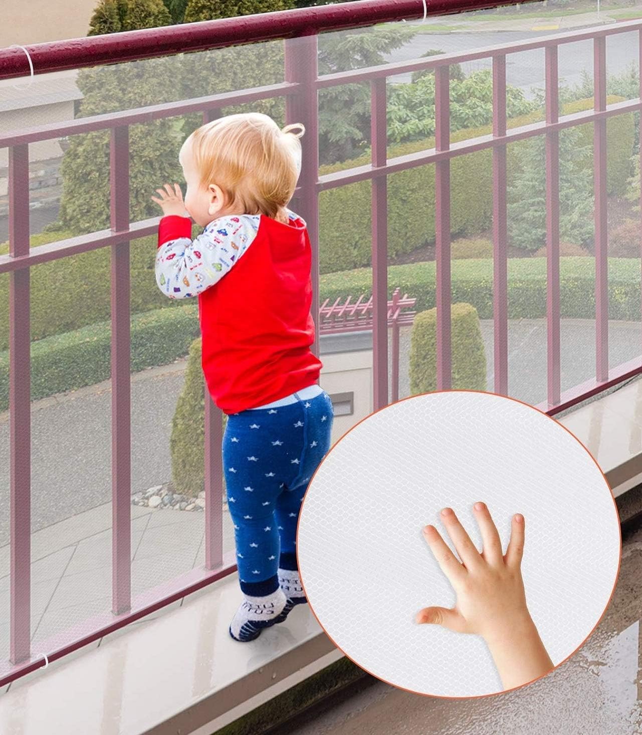 Child Safety Net,Durable Banister Guards for Kids Safety for Indoor Stairs Rails Cribs Balcony