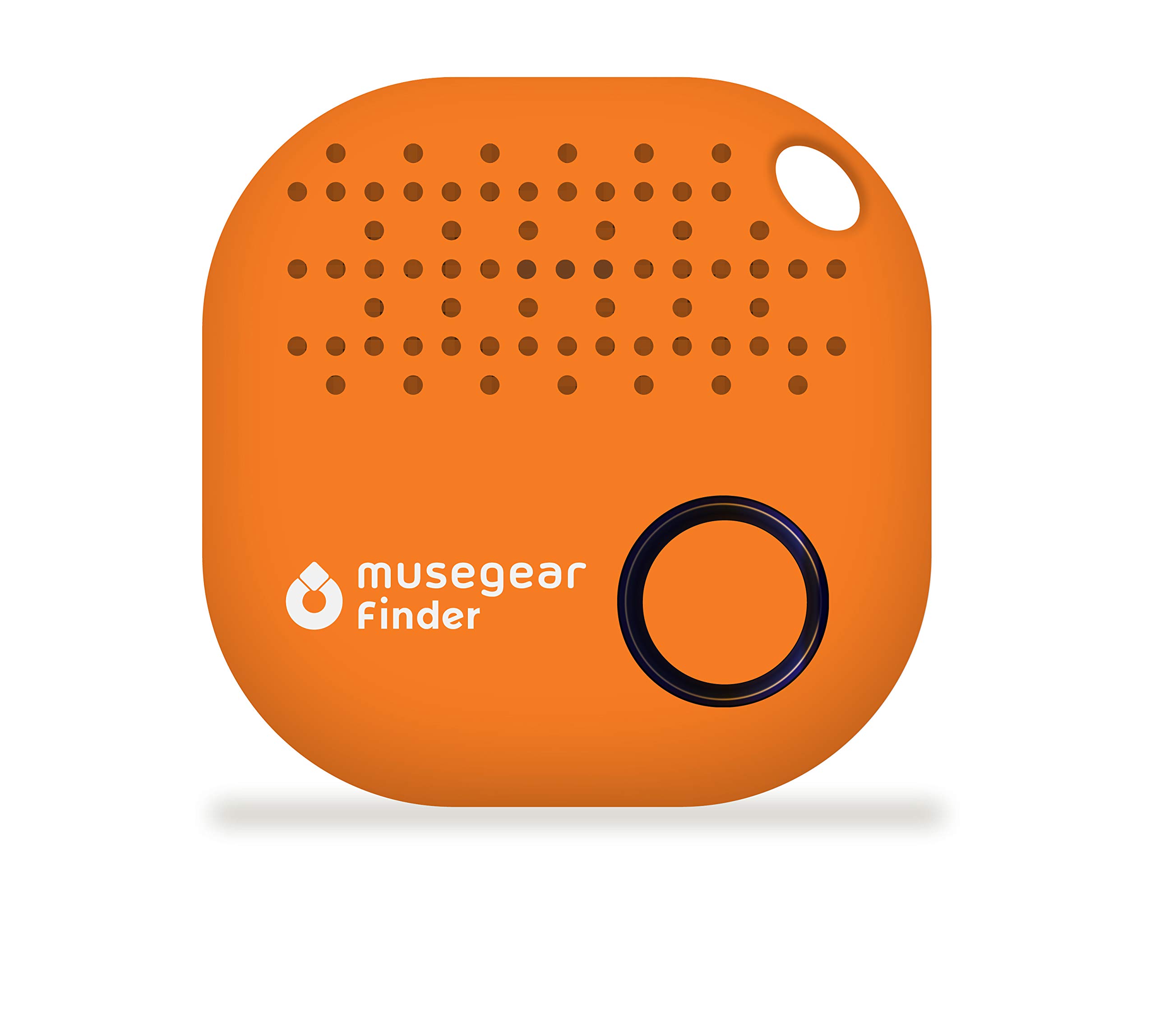 musegear app key finder - orange - 1 pack, NEW VERSION 2-3x louder - find keys, smartphone, remote control - Smartphone Bluetooth GPS coupling
