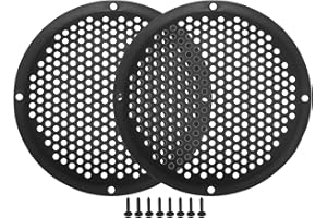ACROPIX Universal 5" Car Speaker Grills Cover Mesh 5 Inch Audio Speaker Subwoofer Guard Protector Case with Mounting Screws A