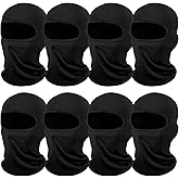 SATINIOR 8 Pcs Ski Mask Cover Full Face Mask Balaclava Winter Face Covering Thermal Breathable UV Protection Women Men