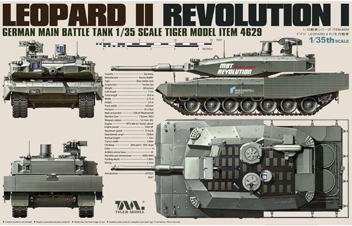 Amazon タイガーモデル 1 35 ドイツ軍 レオパルド2 レボリューション1 Mbt プラモデル Tml4629 プラモデル 通販