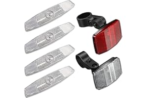 Bicycle Reflectors Set Bike Front Rear Wheel Spoke Safety Reflectors Kit for MTB 6PCS