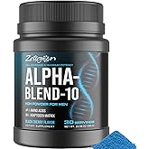 Zaigon HGH Supplements for Men, Fat Burner, Muscle Builder & Recovery, Energy Supplements with L-Arginine, L-Lysine, NAC, L-Glutamine, Ashwagandha & Ginseng | Black Cherry Flavor, 300g (30 Servings)