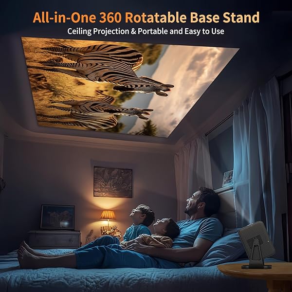 4K PROJECTOR WITH WIFI AND BLUETOOTH 800ANSI, INFGO MOVIE THEATER PROJECTOR WITH NETFLIX/PRIME VIDEO/YOUTUBE BUILT-IN, DUAL APP STORE