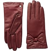 Bruno Magli Women's Knotted Bow Leather Gloves