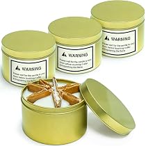 Velas Emergencia 36 Horas (Pack 5) - Cera De Soja, 3 Mechas Para Camping O Hogar