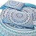 A Nice Night Indian Mandala Elephant Boho Bedding Bohemian Bedding Duvet Cover Set (Queen, Blue)